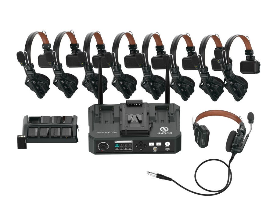 Hollyland Solidcom C1 Pro Headsets and Hub